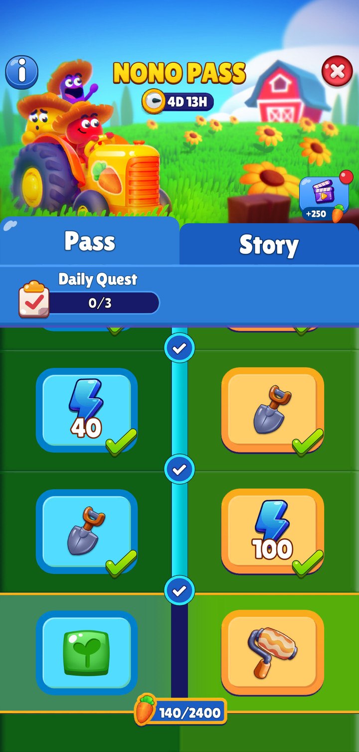Nono Pass event screen
